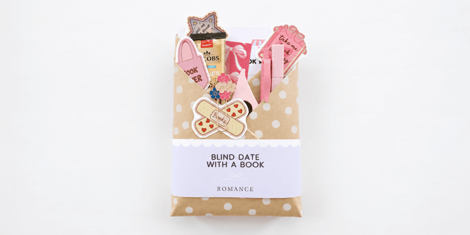 Blind Date flat lay with tea