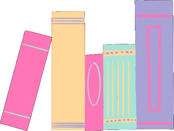 Stack of colorful books